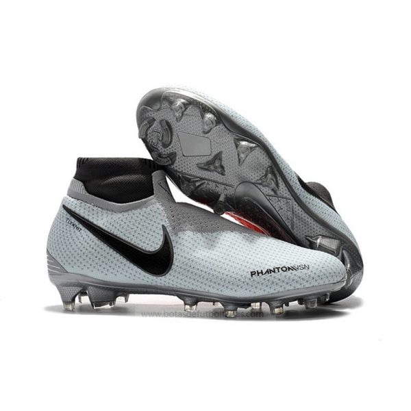 Nike Phantom Vision Elite DF FG Gris Rojo